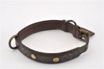 Authentic Louis Vuitton Monogram Collar Baxter MM Dog Collar M58071 LV 1240G Supply