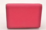 Authentic GUCCI Petite Mormont Compact Wallet Leather 474746 Pink Box 6359F Fashion