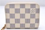 Authentic Louis Vuitton Damier Azur Zippy Coin Purse Wallet N63069 LV 7063E Online