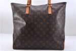 Auth Louis Vuitton Monogram Cabas Mezzo Shoulder Tote Bag M51151 LV Junk 0481F For Sale