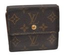 Authentic Louis Vuitton Monogram M61652 Porte Monnaie Billet Carte Credit 1555G Hot on Sale