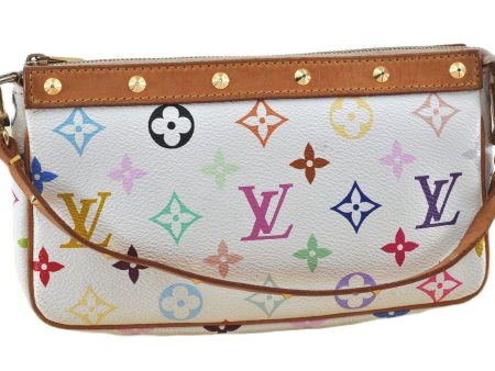 Louis Vuitton Monogram Multicolor Pochette Accessoires Pouch M92649 White J7587 Supply