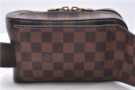 Authentic Louis Vuitton Damier Geronimos Waist Body Bag N51994 LV 2964E Hot on Sale