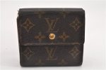 Authentic Louis Vuitton Monogram M61652 Porte Monnaie Billet Carte Credit 1555G Hot on Sale