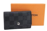 Authentic Louis Vuitton Damier Graphite Multicles 6 Key Case M62662 LV Box 8109E on Sale