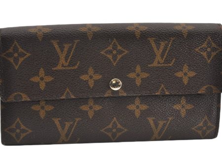 Authentic Louis Vuitton Monogram Portefeuille Sarah Purse Wallet M61734 LV 0835G Discount