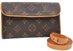 Auth Louis Vuitton Monogram Pochette Florentine Pouch Waist Bag M51855 LV 1705E For Discount