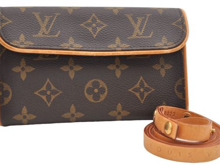 Auth Louis Vuitton Monogram Pochette Florentine Pouch Waist Bag M51855 LV 1705E For Discount