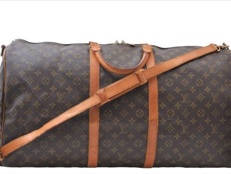 Authentic Louis Vuitton Monogram Keepall Bandouliere 60 M41412 Boston Bag 6777E Online Hot Sale