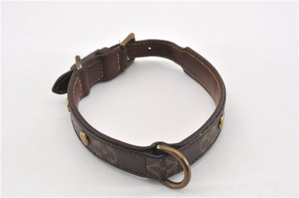 Authentic Louis Vuitton Monogram Collar Baxter MM Dog Collar M58071 LV 1240G Supply