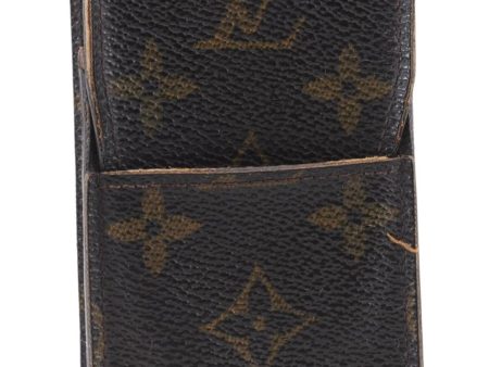 Authentic Louis Vuitton Monogram Etui Cigarette Case M63024 LV 9814D Cheap