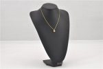 Authentic Christian Dior Gold Tone Chain Pendant Necklace CD 1377G Cheap