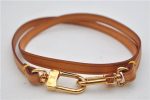 Authentic Louis Vuitton Leather Shoulder Strap Beige 23.4  LV 3500E Sale