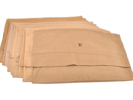 Authentic Louis Vuitton Dust Bag 10 Set Cotton Beige 17.5x13.4x0.2 LV 9871F Sale