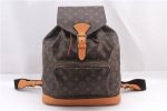 Authentic Louis Vuitton Monogram Montsouris GM Backpack M51135 LV 0466F Online Sale