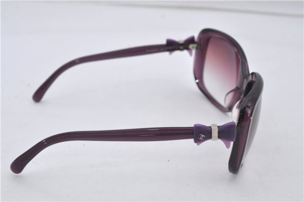 Authentic CHANEL Sunglasses Ribbon CoCo Mark Plastic RAP4829AA Purple 7277E Cheap