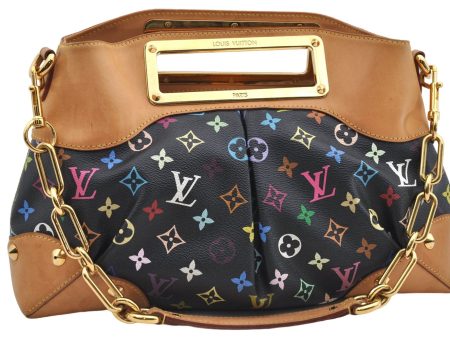 Louis Vuitton Monogram Multicolor Judy MM Shoulder Hand Bag M40256 Black 2712E Hot on Sale