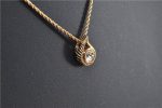 Authentic Christian Dior Gold Tone Chain Pendant Necklace CD 1377G Cheap