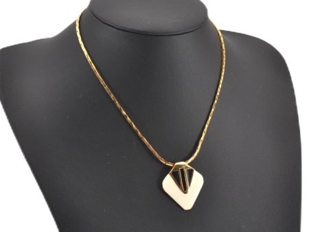 Authentic GIVENCHY Vintage Chain Pendant Necklace Gold Tone 1643G Online