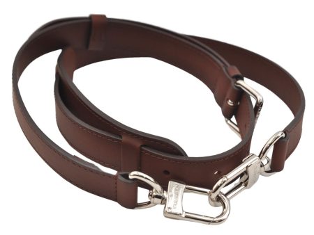 Authentic Louis Vuitton Leather Shoulder Strap Brown 38.6-47.8  LV 2247E Online now