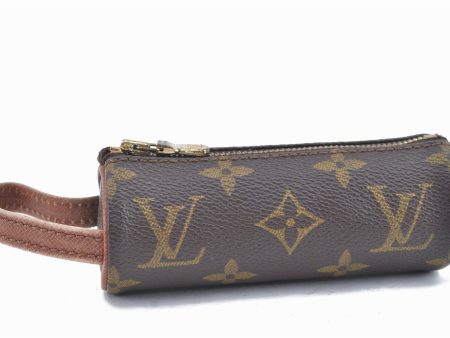 Authentic Louis Vuitton Monogram Etui 3 Golf Ball Case M58249 LV J6461 Sale