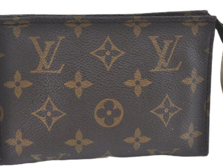 Authentic Louis Vuitton Monogram Poche Toilette 15 M47546 Cosmetics Pouch J5230 Online