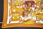 Authentic HERMES Pleats Scarf  AUTOMOBILE  Silk Brown Box 0160E Online Hot Sale