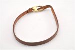 Auth Louis Vuitton Leather Strap For Pochette Accessoires Beige 13.8  LV 1265G Fashion