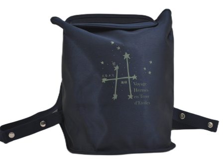 Authentic HERMES Sherpa Backpack to the Stars Exhibition 1999 Limited Navy 0827G Online now