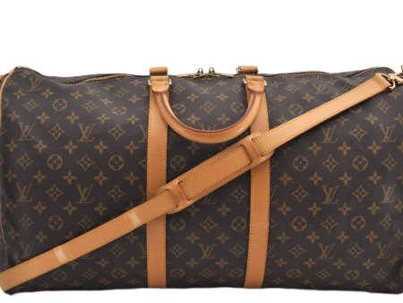 Authentic Louis Vuitton Monogram Keepall Bandouliere 55 M41414 Boston Bag 9346E Supply