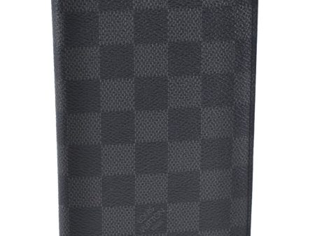 Authentic Louis Vuitton Damier Graphite Portefeuille Brazza N62665 Wallet 2742F Cheap