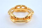 Authentic HERMES Scarf Ring Circle Design Gold Tone J7493 Online Hot Sale