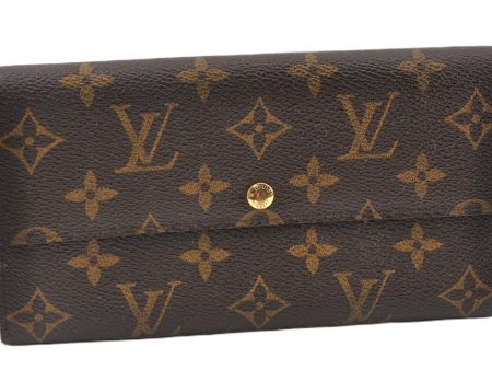 Auth Louis Vuitton Monogram Pochette Porte Monnaie Credit Wallet M61725 LV 6316F Sale