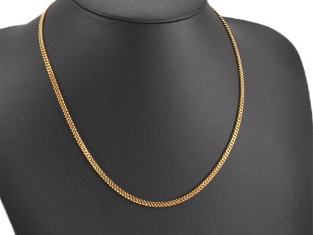 Authentic Christian Dior Gold Tone Chain Necklace CD 1384G Sale