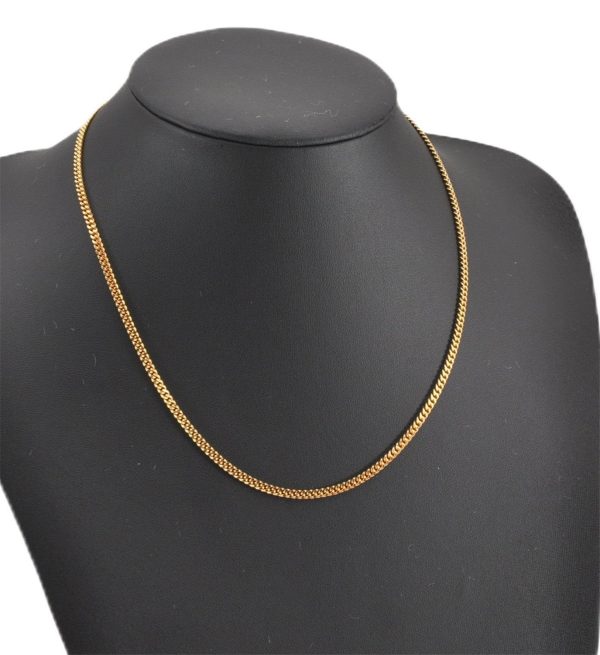 Authentic Christian Dior Gold Tone Chain Necklace CD 1384G Sale