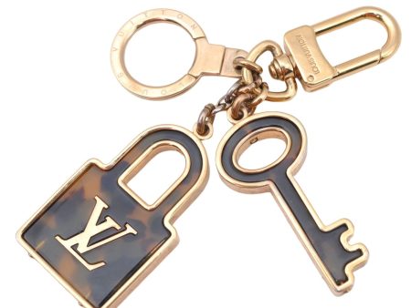 Authentic Louis Vuitton Porte Cles Confidence Charm Key Ring M65088 Gold 0659C Supply