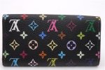 Auth Louis Vuitton Monogram Multicolor Multicles 4 Key Case M93732 Black 0355F Fashion