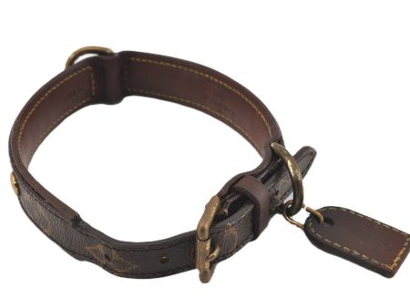 Authentic Louis Vuitton Monogram Collar Baxter MM Dog Collar M58071 LV 1240G Supply