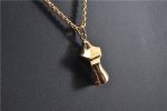 Authentic Christian Dior Gold Tone Torso Motif Chain Pendant Necklace CD 1382G Cheap