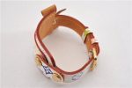 Auth Louis Vuitton Monogram Multicolor Bracelet Porto Address M92594 White 8914F Fashion