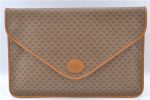 Authentic GUCCI Micro GG PVC Leather Documents Case Purse Brown J2662 Online