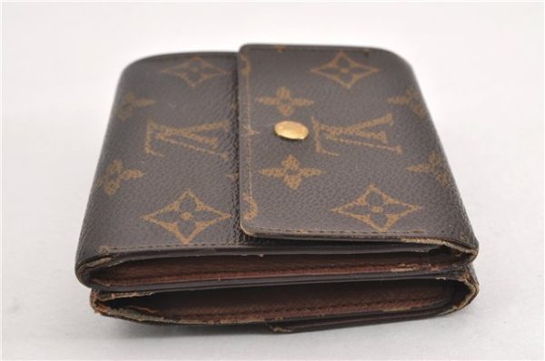 Authentic Louis Vuitton Monogram M61652 Porte Monnaie Billet Carte Credit 1555G Hot on Sale