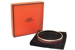 Authentic HERMES Email PM Bangle Belt Motif Gold Red Box 8146E Cheap