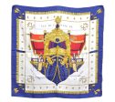 Auth HERMES Carre 90 Scarf  VUE DU CARROSSE DE LA GALERE LA  Silk Navy J5436 Online Hot Sale