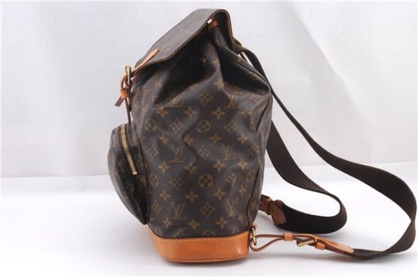 Authentic Louis Vuitton Monogram Montsouris GM Backpack M51135 LV 0466F Online Sale