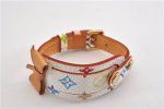 Auth Louis Vuitton Monogram Multicolor Bracelet Porto Address M92594 White 8914F Fashion