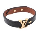 Authentic Louis Vuitton Bracelet LV Iconic Size 19 Black M8085E LV 9613E Sale