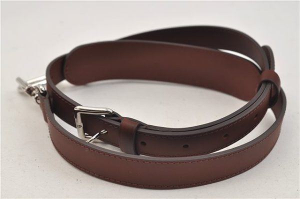 Authentic Louis Vuitton Leather Shoulder Strap Brown 38.6-47.8  LV 2247E Online now