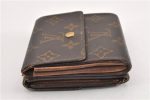 Authentic Louis Vuitton Monogram M61652 Porte Monnaie Billet Carte Credit 1555G Hot on Sale