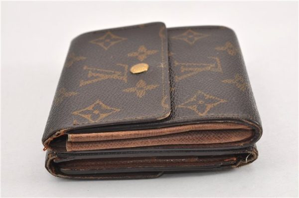 Authentic Louis Vuitton Monogram M61652 Porte Monnaie Billet Carte Credit 1555G Hot on Sale